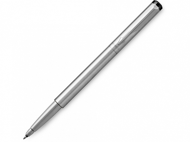 Ручка роллер Parker Vector Standard Stainless Steel CT с логотипом в Балашихе заказать по выгодной цене в кибермаркете AvroraStore