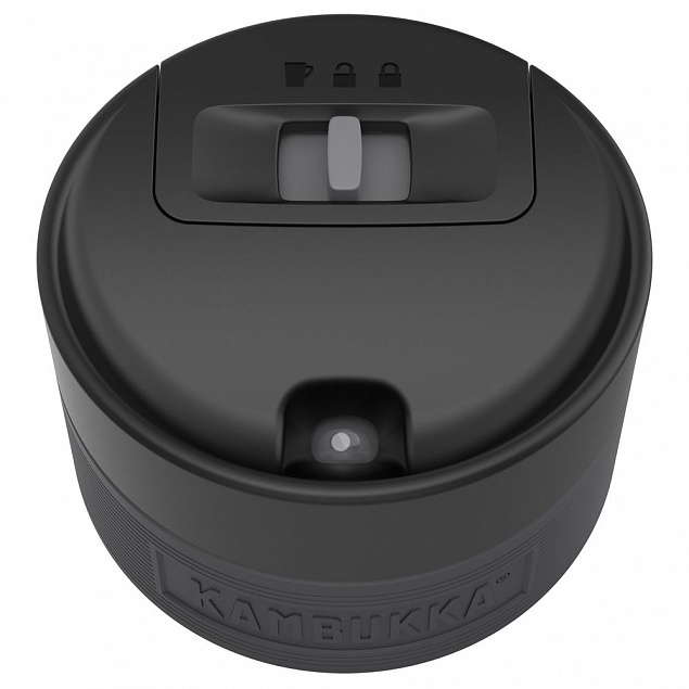 Термостакан Etna Grip 500, черный с логотипом в Балашихе заказать по выгодной цене в кибермаркете AvroraStore