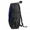 Рюкзак PLUS, чёрный/синий, 44 x 26 x 12 см, 100% полиэстер 600D с логотипом в Балашихе заказать по выгодной цене в кибермаркете AvroraStore