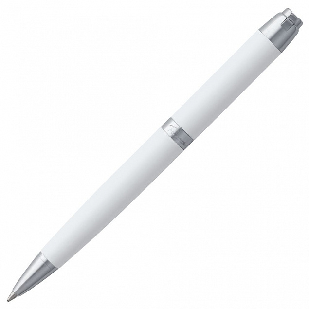 Ручка шариковая Razzo Chrome, белая с логотипом в Балашихе заказать по выгодной цене в кибермаркете AvroraStore