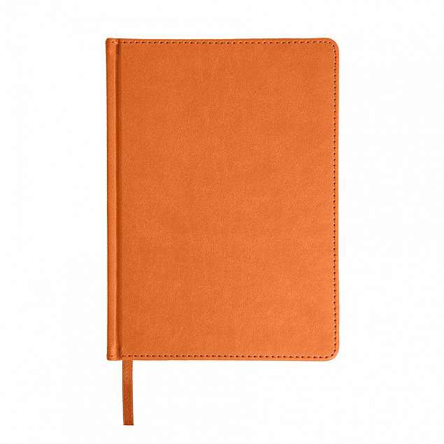 Ежедневник недатированный Bliss, А5,  оранжевый, белый блок, без обреза с логотипом в Балашихе заказать по выгодной цене в кибермаркете AvroraStore