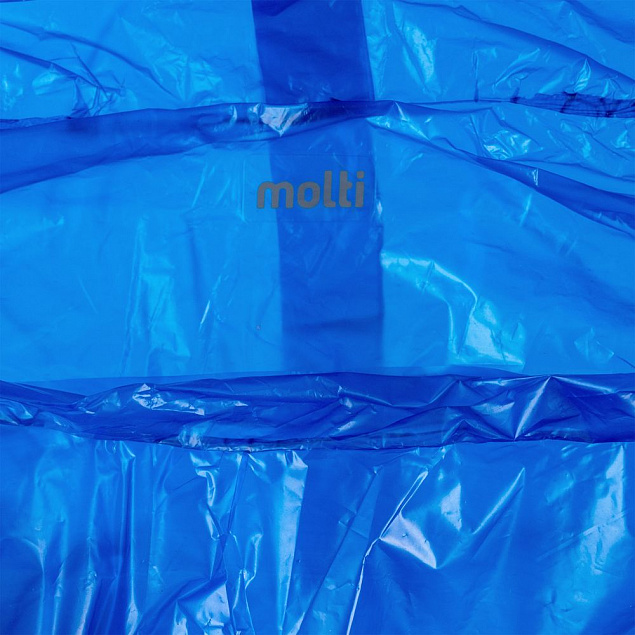 Дождевик-пончо RainProof, синий с логотипом в Балашихе заказать по выгодной цене в кибермаркете AvroraStore