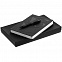 Набор Gems: ежедневник и ручка, черный с логотипом в Балашихе заказать по выгодной цене в кибермаркете AvroraStore