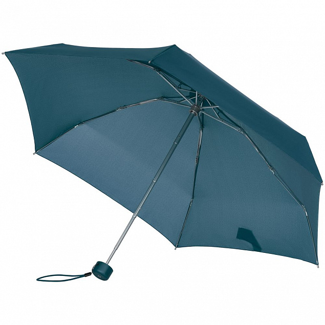 Зонт складной Minipli Colori S, голубой с логотипом в Балашихе заказать по выгодной цене в кибермаркете AvroraStore