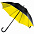 Зонт-трость Downtown, черный с золотистым с логотипом в Балашихе заказать по выгодной цене в кибермаркете AvroraStore