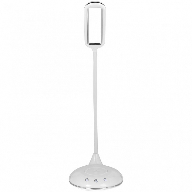 Лампа с беспроводной зарядкой Bright Helper, белая с логотипом в Балашихе заказать по выгодной цене в кибермаркете AvroraStore