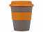 Стакан с силиконовой крышкой Café, оранжевый с логотипом в Балашихе заказать по выгодной цене в кибермаркете AvroraStore