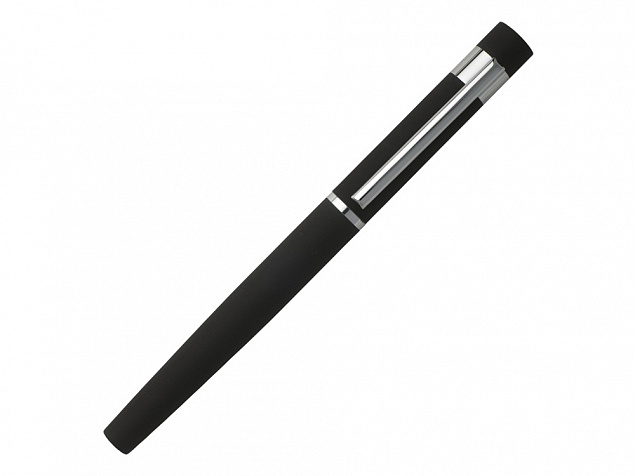 Ручка роллер Loop Black с логотипом в Балашихе заказать по выгодной цене в кибермаркете AvroraStore