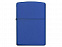 Зажигалка ZIPPO Classic с покрытием Royal Blue Matte с логотипом в Балашихе заказать по выгодной цене в кибермаркете AvroraStore