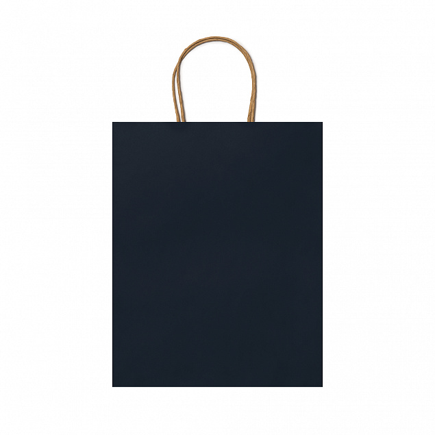 Пакет бумажный ARCE, Морской синий с логотипом в Балашихе заказать по выгодной цене в кибермаркете AvroraStore