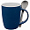 Кружка с ложкой Cheer Up ver.2, синяя с логотипом в Балашихе заказать по выгодной цене в кибермаркете AvroraStore