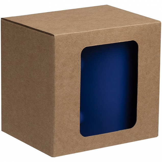 Коробка с окном для кружки Window, ver.2, крафт с логотипом в Балашихе заказать по выгодной цене в кибермаркете AvroraStore