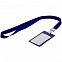 Карман для бейджа с лентой Staff, синий с логотипом в Балашихе заказать по выгодной цене в кибермаркете AvroraStore