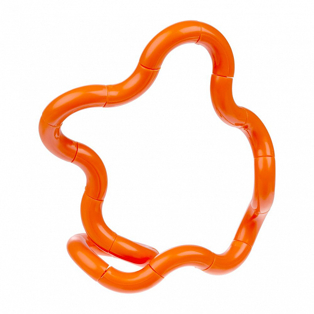 Антистресс «Змейка», оранжевый с логотипом в Балашихе заказать по выгодной цене в кибермаркете AvroraStore