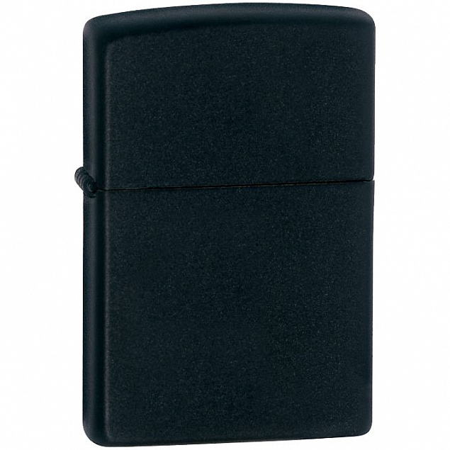Зажигалка Zippo Classic Matte, матовая черная с логотипом в Балашихе заказать по выгодной цене в кибермаркете AvroraStore