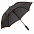 Зонт-трость Jenna, черный с оранжевым с логотипом в Балашихе заказать по выгодной цене в кибермаркете AvroraStore