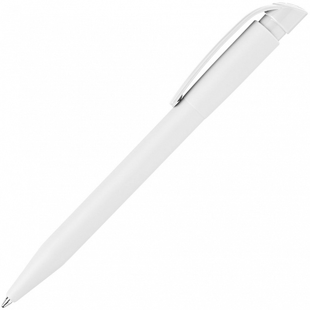 Ручка шариковая S45 ST, белая с логотипом в Балашихе заказать по выгодной цене в кибермаркете AvroraStore