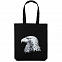Холщовая сумка Like an Eagle, черная с логотипом в Балашихе заказать по выгодной цене в кибермаркете AvroraStore