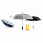 Зонт-трость антишторм Hurricane 27, черный с логотипом в Балашихе заказать по выгодной цене в кибермаркете AvroraStore