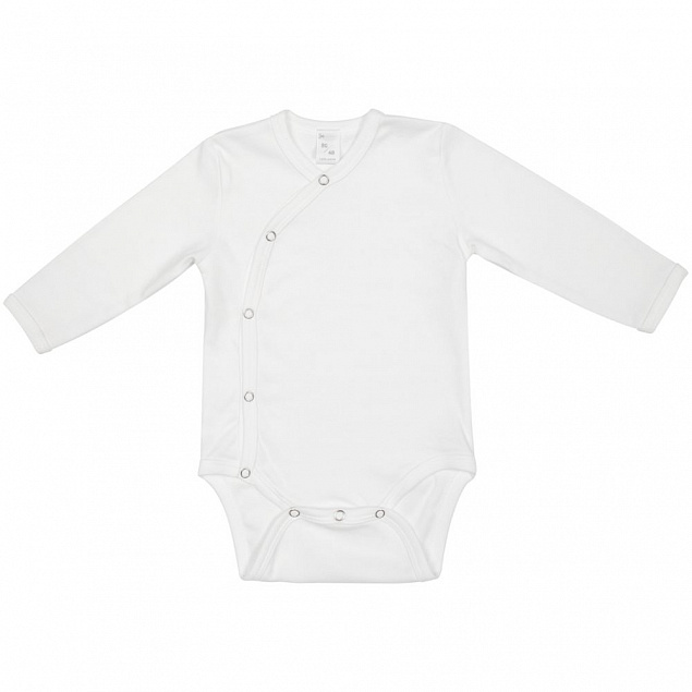 Боди детское Baby Prime, молочно-белое с логотипом в Балашихе заказать по выгодной цене в кибермаркете AvroraStore