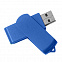 USB flash-карта SWING (8Гб), синий, 6,0х1,8х1,1 см, пластик с логотипом в Балашихе заказать по выгодной цене в кибермаркете AvroraStore