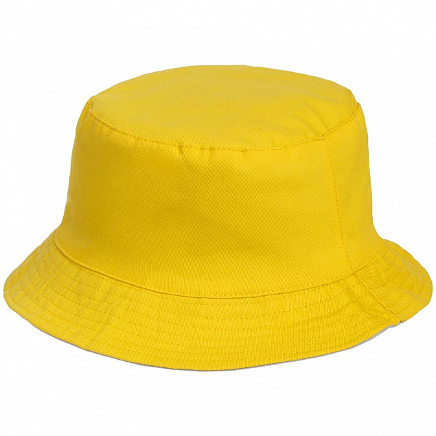 Панама Summer двусторонняя, желтая с серым с логотипом в Балашихе заказать по выгодной цене в кибермаркете AvroraStore