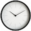 Часы настенные Lacky, белые с черным с логотипом в Балашихе заказать по выгодной цене в кибермаркете AvroraStore