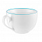 Чайная пара «С голубой каемочкой!» с логотипом в Балашихе заказать по выгодной цене в кибермаркете AvroraStore