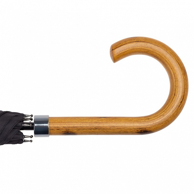 Зонт-трость LockWood, черный с логотипом в Балашихе заказать по выгодной цене в кибермаркете AvroraStore