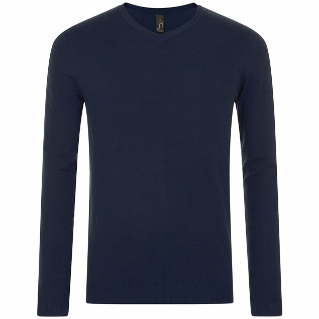 Пуловер мужской Glory Men, темно-синий с логотипом в Балашихе заказать по выгодной цене в кибермаркете AvroraStore