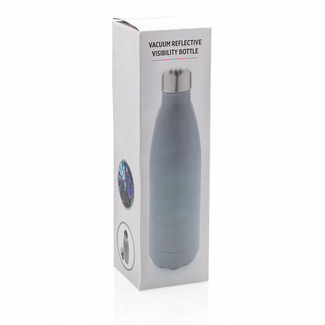 Вакуумная бутылка со светоотражающим покрытием с логотипом в Балашихе заказать по выгодной цене в кибермаркете AvroraStore
