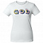 Футболка женская «Новый GOD», белая с логотипом в Балашихе заказать по выгодной цене в кибермаркете AvroraStore