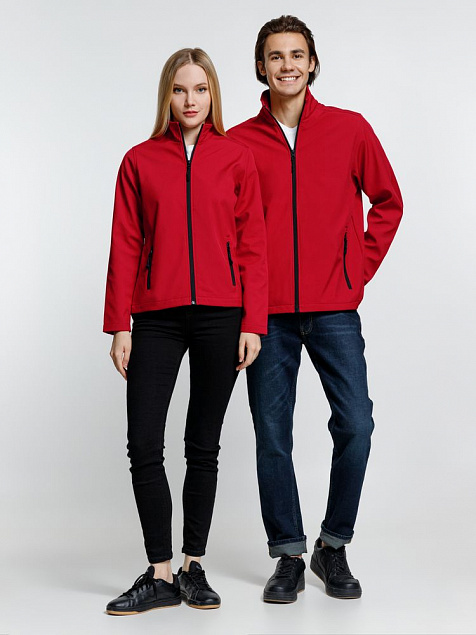 Куртка софтшелл мужская RACE MEN красная с логотипом в Балашихе заказать по выгодной цене в кибермаркете AvroraStore