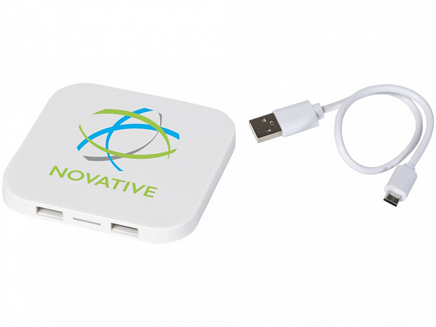 Беспроводное зарядное устройство-хаб «Ozone» с логотипом в Балашихе заказать по выгодной цене в кибермаркете AvroraStore