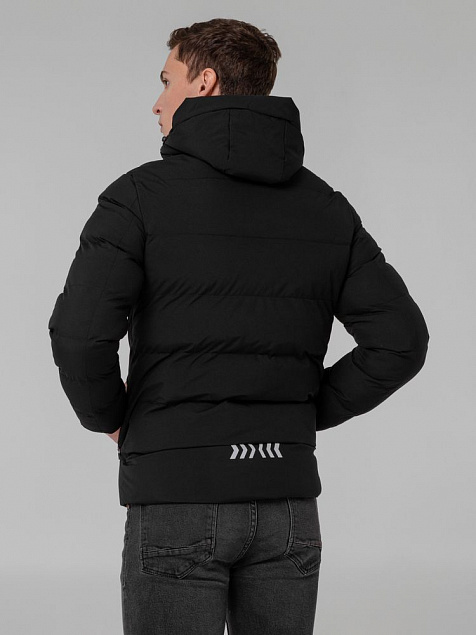 Куртка с подогревом Thermalli Everest, черная с логотипом в Балашихе заказать по выгодной цене в кибермаркете AvroraStore