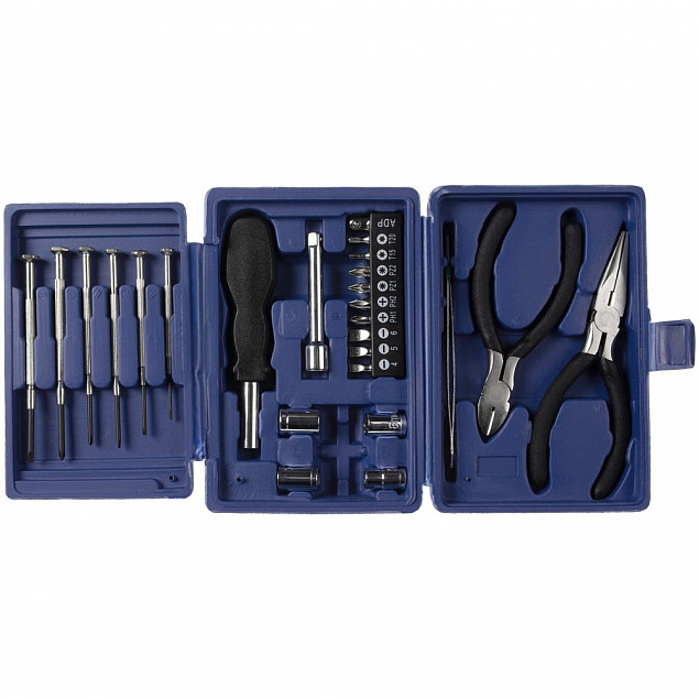 Набор инструментов Stinger 26, синий с логотипом в Балашихе заказать по выгодной цене в кибермаркете AvroraStore