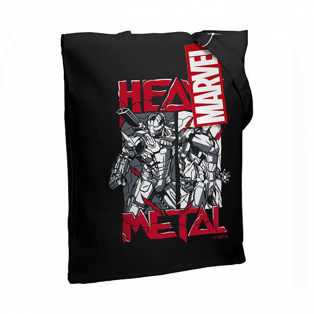 Холщовая сумка Heavy Metal, черная с логотипом в Балашихе заказать по выгодной цене в кибермаркете AvroraStore