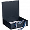 Коробка на лентах Tie Up, синяя с логотипом в Балашихе заказать по выгодной цене в кибермаркете AvroraStore