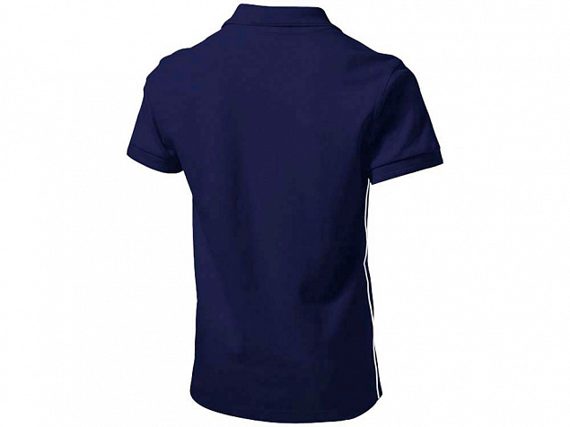 Рубашка поло Backhand мужская, темно-синий/белый с логотипом в Балашихе заказать по выгодной цене в кибермаркете AvroraStore