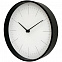 Часы настенные Lacky, белые с черным с логотипом в Балашихе заказать по выгодной цене в кибермаркете AvroraStore