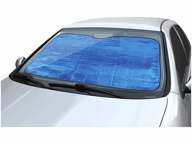 Автомобильный солнцезащитный экран Noson, ярко-синий с логотипом в Балашихе заказать по выгодной цене в кибермаркете AvroraStore