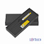 Набор ручка + флеш-карта 8 Гб в футляре, черный/желтый, покрытие soft touch # с логотипом в Балашихе заказать по выгодной цене в кибермаркете AvroraStore