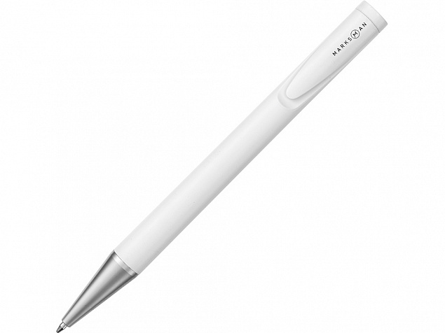 Ручка шариковая Carve, белый с логотипом в Балашихе заказать по выгодной цене в кибермаркете AvroraStore