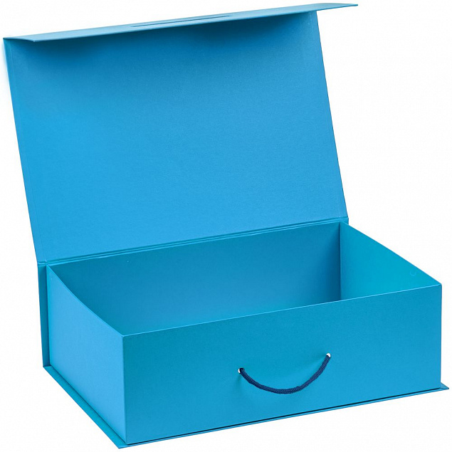 Коробка Big Case, голубая с логотипом в Балашихе заказать по выгодной цене в кибермаркете AvroraStore