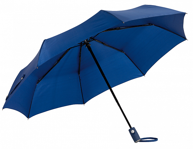Автоматический ветрозащитный карманный зонт ORIANA, темно-синий с логотипом в Балашихе заказать по выгодной цене в кибермаркете AvroraStore
