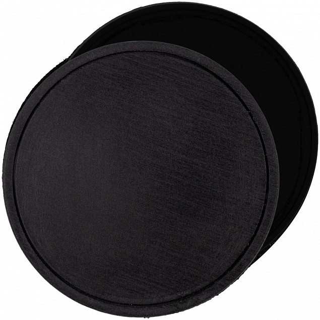 Лейбл из ПВХ с липучкой Menteqo Round, черный с логотипом в Балашихе заказать по выгодной цене в кибермаркете AvroraStore
