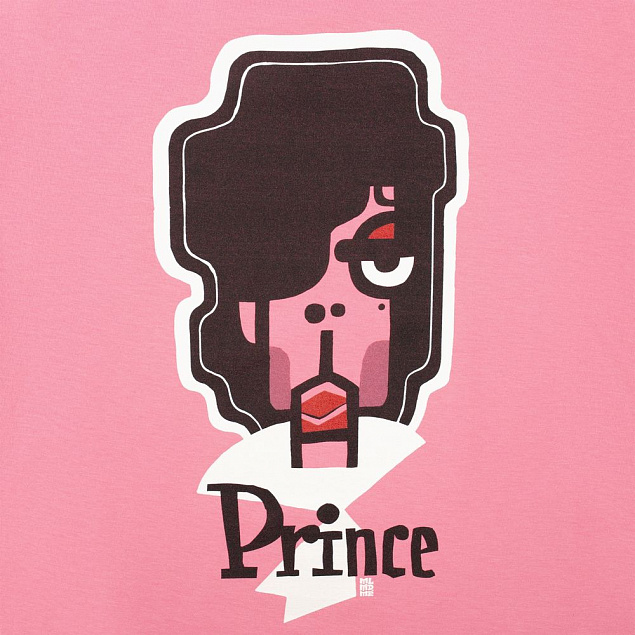 Футболка женская «Меламед. Prince», розовая с логотипом в Балашихе заказать по выгодной цене в кибермаркете AvroraStore