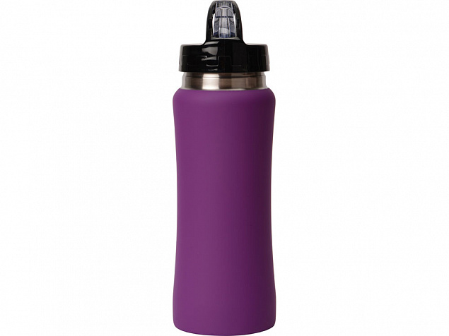 Бутылка спортивная Коста-Рика 600мл, фиолетовый с логотипом в Балашихе заказать по выгодной цене в кибермаркете AvroraStore