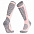 Термоноски женские высокие Monterno Sport, розовые с серым с логотипом в Балашихе заказать по выгодной цене в кибермаркете AvroraStore