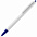 Ручка шариковая Tick, белая с черным с логотипом в Балашихе заказать по выгодной цене в кибермаркете AvroraStore